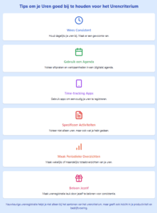 tips uren bijhouden ondernemer